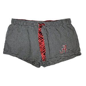 Women's Sideline Apparel Ladies Alabama Houndstooth Pajama Lounge Shorts Large